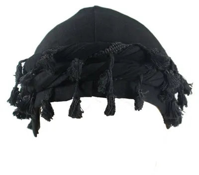 Immagine prodotto di Turban da uomo, modello durag, in raso, foderato, elasticizzato, nero