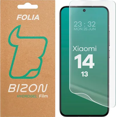 Produktbild von Hydrogel Folie für den Bildschirm für Xiaomi 14 / 13, Bizon Glass Hydrogel Front, 1 Stück