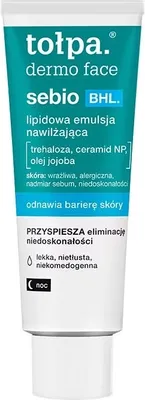 Zdjęcie produktu dla Tołpa Dermo Face Sebio BHL Lipidowa emulsja nawilżająca, 40 ml