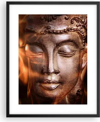 Produktbild von Gerahmtes Poster - Schwarzer Rahmen - Buddha Statue Geheimnis - 40x50 cm - Wand Bild - Wanddeko - Wandbilder - Wandposter - Bilderrahmen - Bilder - Kunstdruck - Wandbild - P2BPA40x50-2620