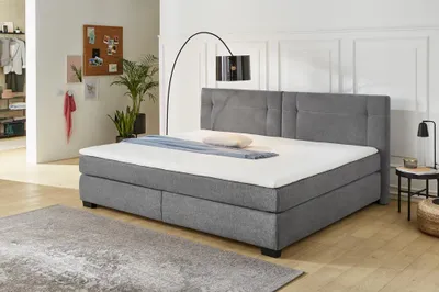 Produktbild von Jockenhöfer Family Boxspringbett 140x200 cm Dunkelgrau