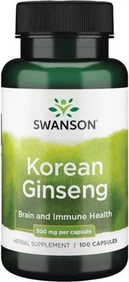 Produktbild von Koreanischer Ginseng 500 mg 100 Kapseln Swanson Health Products