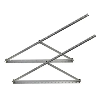 Produktbild von ST-0001 Aluminium Solarmodul Halterung bis 114cm Modulbreite für Flachdach, Wand, Universal-Aufsteller Neigungswinkel bis 45° TRANGO