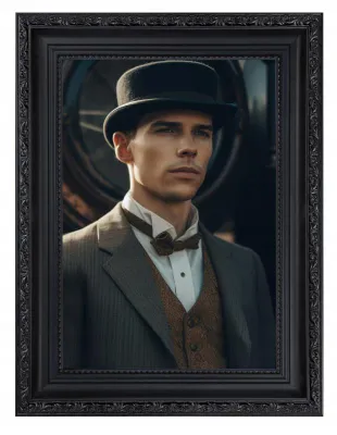 Zdjęcie produktu dla Ramka na zdjęcie Bronisław - Czarny mat 21x29,7 (A4)