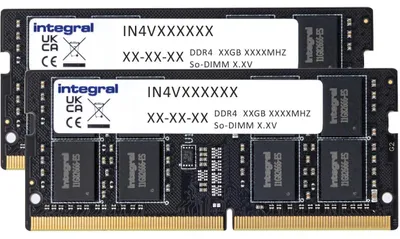 Immagine prodotto di Integral IN4V16GNELSXK2, 32 GB, 2 x 16 GB, DDR4, 2666 MHz, SO-DIMM a 260 pin