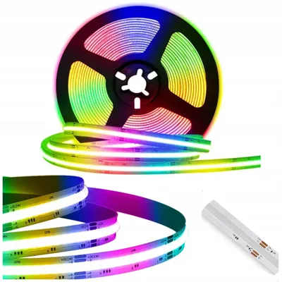 Obrázek produktu pro LED páska RGB COB, 75W, 5 metrů, IP20, 12V, prémiová, barevná