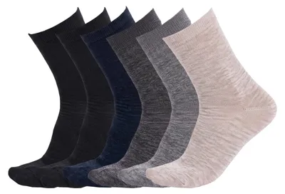 Produktbild von Pro 6 Paar nahtlose Herren-Socken, mittelhoch, S9901, KI-generiertes Bild