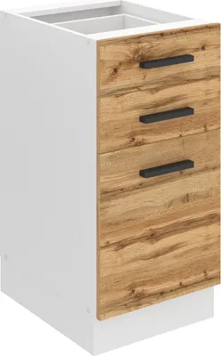 Obrázek produktu pro Kuchyňská spodní skříňka Belini, kuchyňská spodní skříňka o šířce 40 cm. SDSZ kuchyňská spodní skříňka bez pracovní desky. Kuchyňská skříňka se zásuvkami, dub Wotan