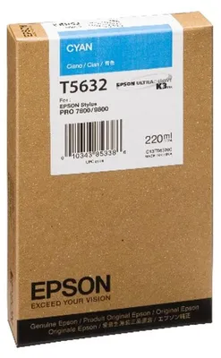 Obrázok produktu pre Epson Inkoustová Cyan T563200 220 ml, Azúrová