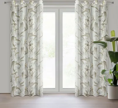 Zdjęcie produktu dla Eurofirany 456574, Przezroczysty, Neutralny, Wzór, Poliester, Oczko, 75 g/m²