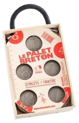 Produktbild von Palet Breton Spiel, MECABOIS, 12 Palets + 1 Maître, Hergestellt in Frankreich, 12 x 19 x 5 cm