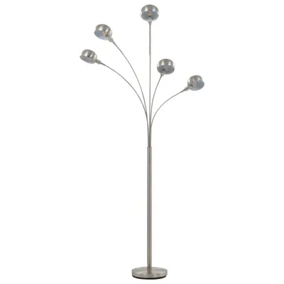 Obrázek produktu pro vidaXL Stojací lampa 200 cm 5 x E14 Stříbrná