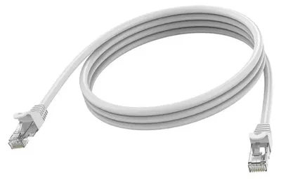 Produktbild von RJ45 (m) zu RJ45 (m) - STP geschirmtes Twisted-Pair - CAT 6a - 10 Gbps - 24 AWG - mit Knickschutz - 2 m - weiß