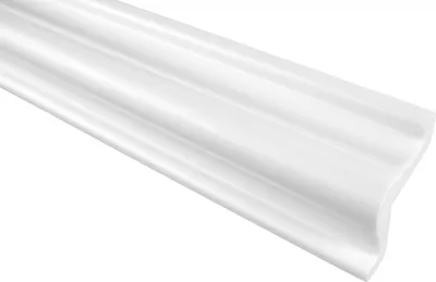 Produktbild von GRAND DECOR Stuckleisten Decke modern, PolyurethanHartschaum weiß - 2m Deckenleisten glatt Zierleisten Decken Stuck Deko Kunststoff (10 Meter P815)