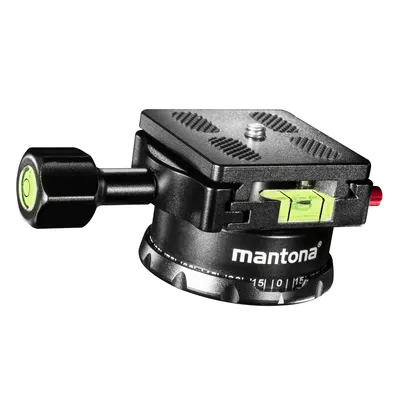 Obrázok produktu pre Panoramatická hlava Mantona z hliníka, panoramatická statívová hlava na 360° panoramatické zábery, guľová hlava s rýchloupínacou doštičkou Arca Swiss kompatibilná, perfektné príslušenstvo k fotoaparátu