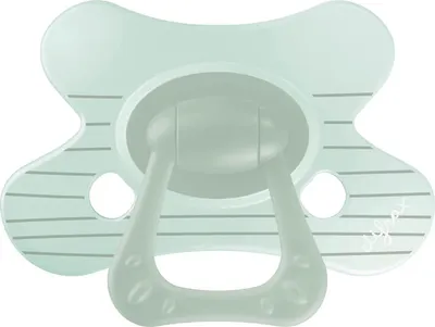 Produktbild von Difrax Natural Schnuller - 12+ Mte - Stripy Mint | Difrax