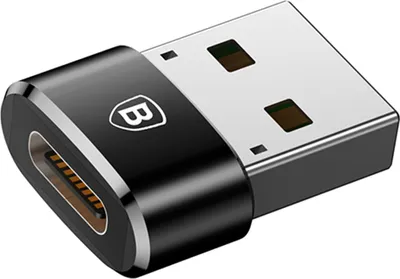 Produktbild von Baseus Adapter Schwarz Aluminium Plug & Play für USB- & USB-C-Geräte: Laptop, PC, Smartphone, Ladegeräte, Powerbanks