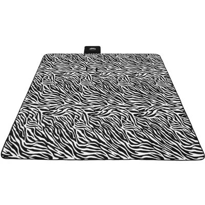 Produktbild von Zagatto Picknickdecke Stranddecke Decke 200x200cm mit Griff Zebra-Muster ZG974