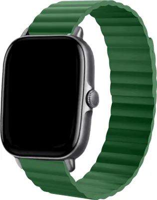 Produktbild von Strap-it Amazfit Bip Magnetisches Silikonarmband (Grün)