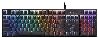 Produktbild von A4TECH BLOODY S520N Pudding Black Mechanische Tastatur (BLMS Blue Switch)