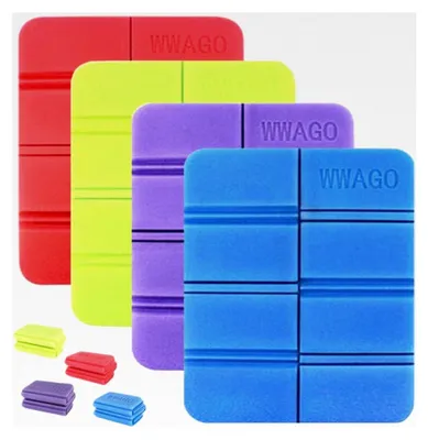 Produktbild von 4 Stück Faltbare Sitzkissen für den Außenbereich, Wasserfest und Thermo, Klappbare Schaumstoffkissen für Garten, Camping, Picknick und Wandern