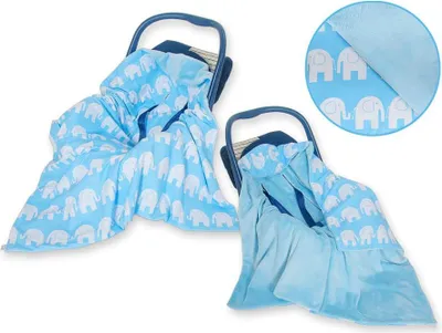 Immagine prodotto di Coperta grande per auto per bambini - extra calda e morbida