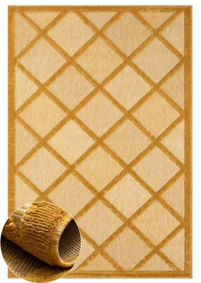 Obrázek produktu pro MY-RUG venkovní koberec "Lotta III" 300X200 cm, žlutý, s vysokým efektem, jednobarevný, velmi příjemný