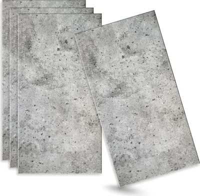 Zdjęcie produktu dla Panele ścienne 3D, szare, 4 sztuki / 2 m² | Panele sufitowe z polistyrenu | 100 × 50 cm | Panele dekoracyjne z efektem betonu | Verdico
