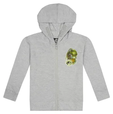 Produktbild von Jurassic World Sweatjacke Pullover-Jacke Hoodie Kapuze Kapuzenjacke Reißverschluss Grau , Größe:152