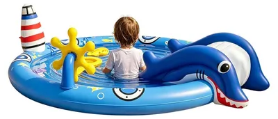 Produktbild von Aufblasbares Kinderbecken für den Außenbereich mit Spielmatte