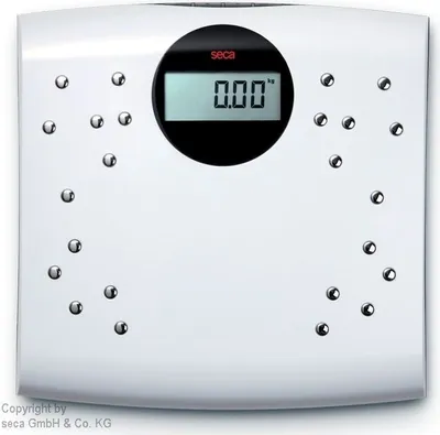 Produktbild von Seca Sensa 804 Elektronische Personenwaage, max. 150 kg Tragkraft, LCD-Infodisplay, Körperfettanalyse, Körperwasseranalyse, Speicherfunktion