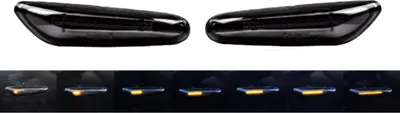 Produktbild von BMW LED Seitenmarkierungsleuchten Set, Dynamischer Blinker, Schwarz