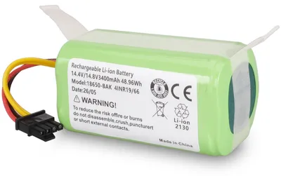 Li-Ion Akku 3400mAh 14,4V für Cecotec Conga 1290–1590