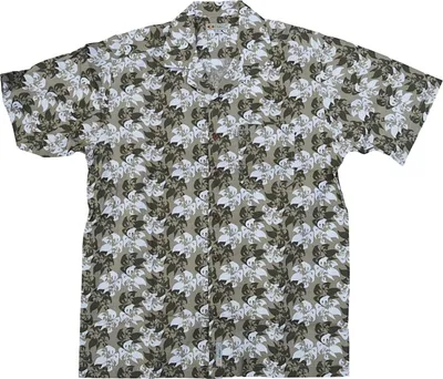 Immagine prodotto di Camicia hawaiana a maniche corte KAMRO 14283, kaki a fiori, taglia S