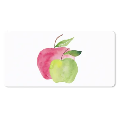 Produktbild von MuchoWow® Mauspad Mousepad Äpfel - Obst - Aquarell 60x30 cm - Mousepads - Maus Mat - Pad - Mausunterlage - Nachhaltig