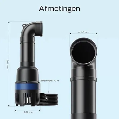 Imagen del producto de Bomba para estanque de 26000 L/h - 135W - Bomba de agua eficiente para jardín y estanque, con cable de 10 metros