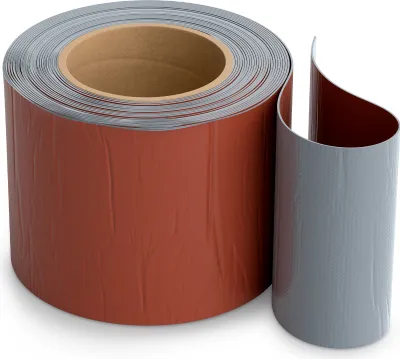 Produktbild von Isolbau Butyl Reparaturband - Ziegelrot, 100 mm x 10 m - Abdichtungsband für das Dach Loch Rohr wWohnmobile - Wasserdichter Schutz gegen Korrosion Witterung & UV-Bestrahlung - Selbstklebende Klebeband Dichtdnad