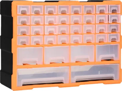 Produktbild von Multi-Schubladen-Organizer mit 38 Schubladen 52x16x37,5 cm