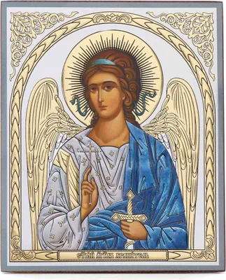 Produktbild von Schutzengel Holz Ikone 15x18cm christlich orthodox religiös Ikonografie 13934