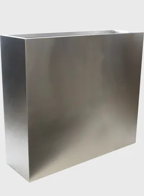 Produktbild von Köhko® Designer-Hochbeet aus Edelstahl Viva 95 x 35 x 80 cm | matt gebürsteter Pflanztrog eckig & groß