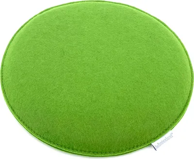 Produktbild von heimtexland ® Sitzkissen Set Filz Stuhlkissen Stuhlauflage Filzkissen Stuhl Polster Kissen Typ631 4er Set 35 cm Rund Apfelgrün