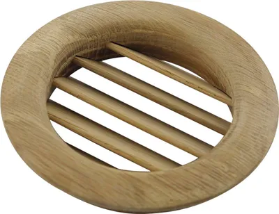 Obrázok produktu pre Ventilačná rozeta Okrúhla mriežka ø 139 mm Prívod ø 123 mm Ventilačná mriežka buk parný