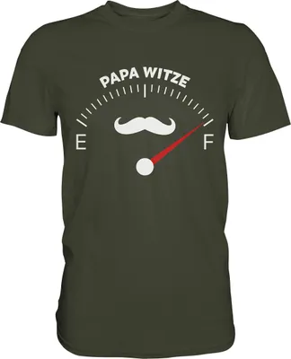 Produktbild von Papa Witze T-Shirt Lustige Vatertag Geschenkidee Vater Witze – Urban Khaki / XXL