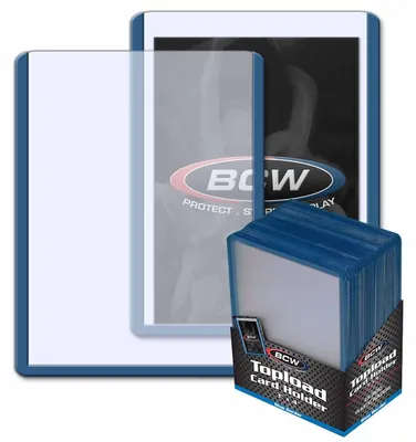 Obrázek produktu pro BCW Topload 3 x 4" (modrý okraj) (25 ks)