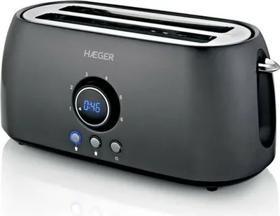 Obrázek produktu pro Haeger TO-14D.013A, Černá, Nerezová ocel, Knoflíky, Otočné, 1400 W, 220-240 V, 50 Hz