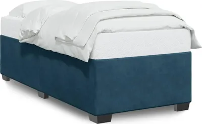 Obrázok produktu pre vidaXL Rám postele modrý 90x200 cm zamat