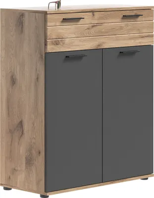 Produktbild von Mason Schuhschrank 2 Türen, 1 Schublade Eiche Nachbildung.