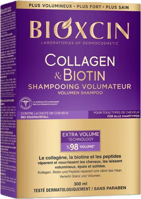 Produktbild von BIOXCIN COLLAGEN & BIOTIN Stärkendes Haarshampoo für mehr Volumen 300 ml