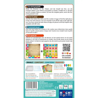 Zdjęcie produktu dla HUCH!, Columbus Egg, gra logiczna dla dzieci, trudna gra logiczna, gry logiczne z efektem edukacyjnym, kreatywna gra solo dla logicznego myślenia, dla 1 gracza w wieku od 6 lat