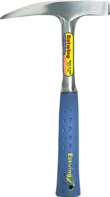Produktbild von ESTWING Pickhammer mit Vinylgriff, 16x18 mm, 615 g | Geologenhammer aus Stahl | glatte Bahn & Spitze | Rock Pick Hammer | ideal für Gestein, Mineralien, Fossilien & Gebirge